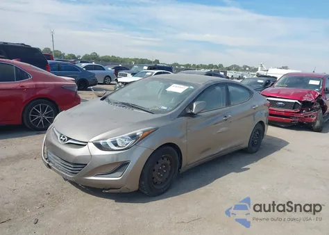 2016 Hyundai Elantra Se z USA, uszkodzony, nr VIN 5NPDH4AE8GH729937